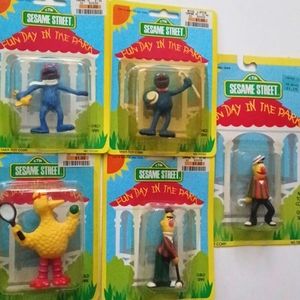 Sesame Street Collectibles Tara Toy School Figures Fun Park